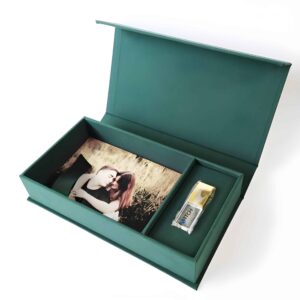 Linen Photo Box with USB