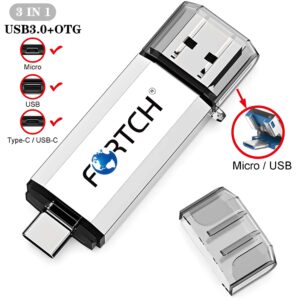 3 in 1 Metallic OTG USB Flash Drive