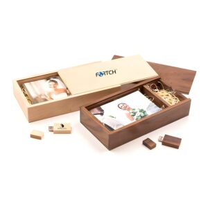 Wooden Photo Box with USB