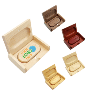 Wooden Oval Flash Drive