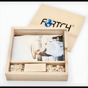 Wooden Photo Album And USB Box