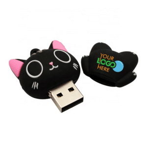 Black Cartoon Cat USB