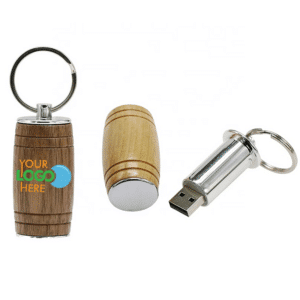 Wood Beer Barrel USB