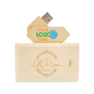 Wooden Rotating USB Stick