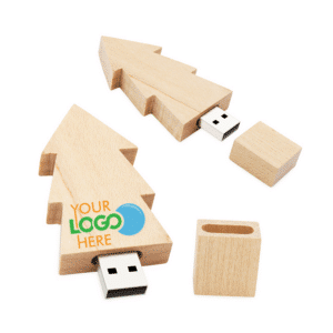 Wooden Christmas Tree USB