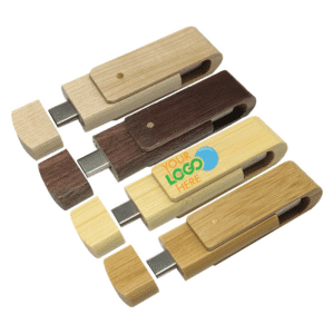 Wooden Swivel Flash Drive