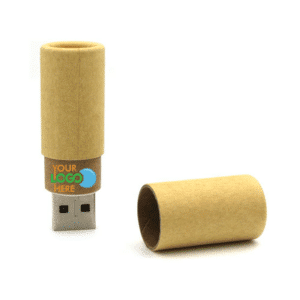 Cylinder Wooden Pen Drive