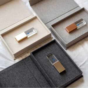 Linen USB Gift Box